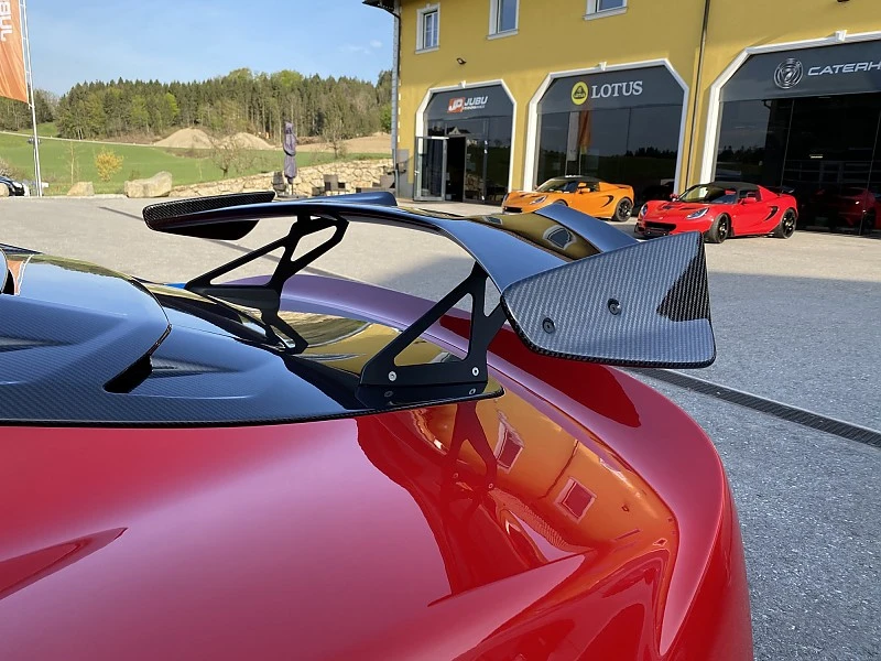 JUBU Carbon Endplatte für Exige Sport (410 Style) Carbon Heckflügel alle Modelle Exige 380/410/420 Carbon Heckflügel