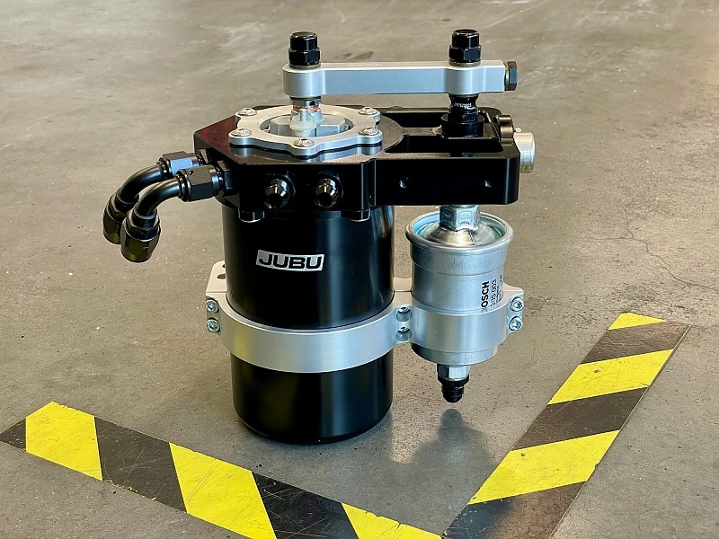 JUBU Kraftstoff Catchtank System inkl. Hochleistungs-Benzinpumpe für alle Lotus-Modelle (Universalteil) 