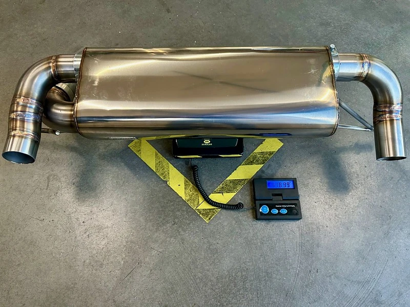 JUBU stainless steel muffler (low noise) non valved for Emira V6
