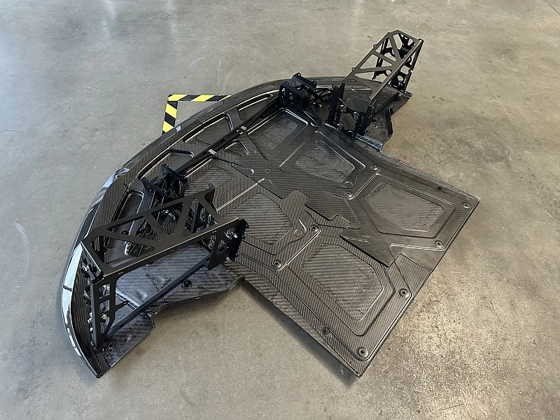 Lotus Emira carbon front splitter JUBU Performance