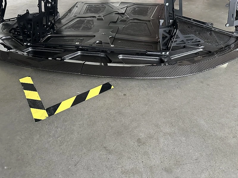 Lotus Emira carbon front splitter JUBU Performance