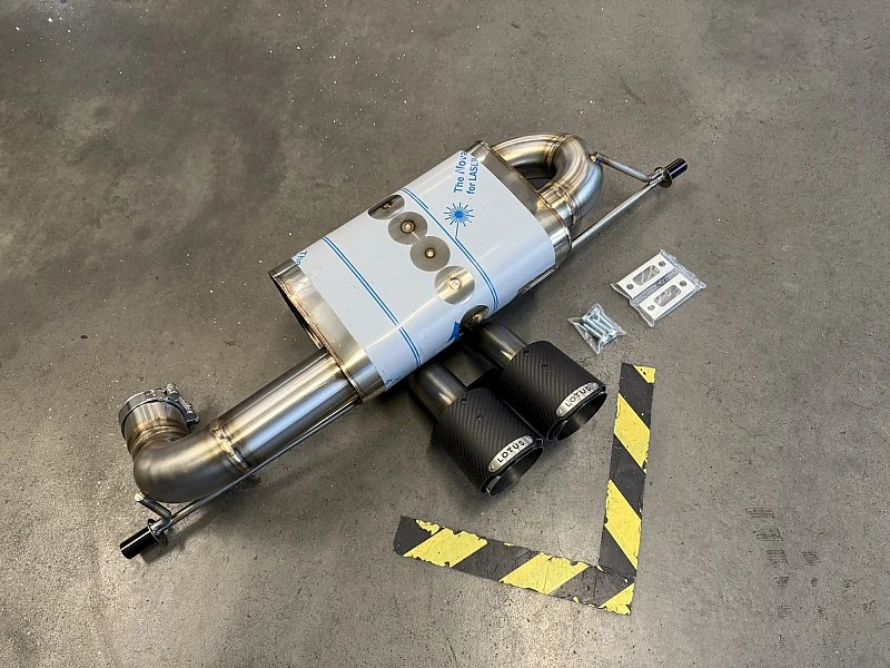 JUBU stainless steel motorsport silencer (high noise) for all Exige V6, Evora and 311
