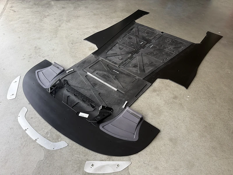 JUBU front splitter with chassis protection and sideskirts  for all Exige V6 models | 3-Eleven